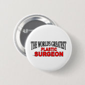 's Werelds grootste plastische chirurg Ronde Button 5,7 Cm (Voorkant /achterkant)