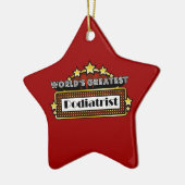's Werelds grootste podiatrist Keramisch Ornament (Links)