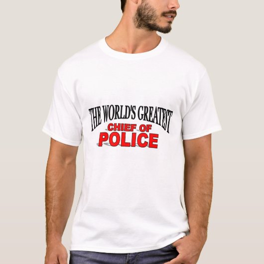 's Werelds grootste politiechef T-shirt (Voorkant)