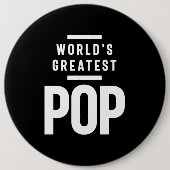 's Werelds grootste Pop | vader opa Gift Ronde Button 6,0 Cm (Voorkant)