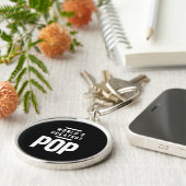 's Werelds grootste Pop | vader opa Gift Sleutelhanger (Zijkant)
