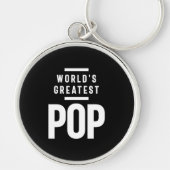 's Werelds grootste Pop | vader opa Gift Sleutelhanger (Voorkant)