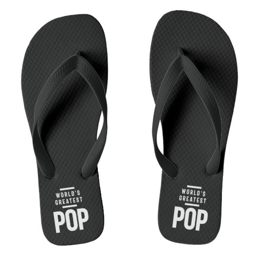 's Werelds grootste Pop | vader opa Gift Teenslippers (Voetbed)