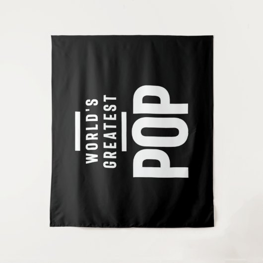 's Werelds grootste Pop | vader opa Gift Wandkleed (Voorkant)