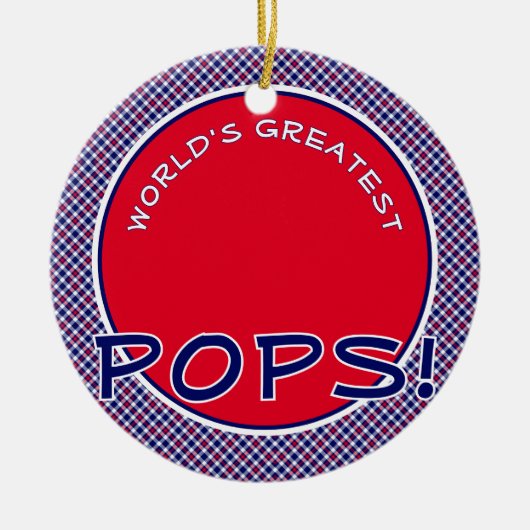 'S Werelds Grootste Poppen Gepersonaliseerd Orname Keramisch Ornament (Voorkant)