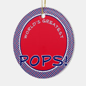 'S Werelds Grootste Poppen Gepersonaliseerd Orname Keramisch Ornament (Links)