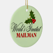 's Werelds grootste postbode Keramisch Ornament (Rechts)