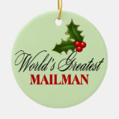 's Werelds grootste postbode Keramisch Ornament (Voorkant)