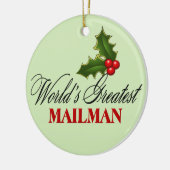 's Werelds grootste postbode Keramisch Ornament (Links)