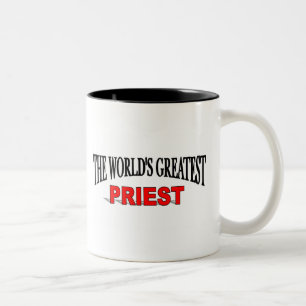 's Werelds grootste priester Tweekleurige Koffiemok