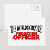 's Werelds grootste probation officier Briefkaart (Voorkant / Achterkant)