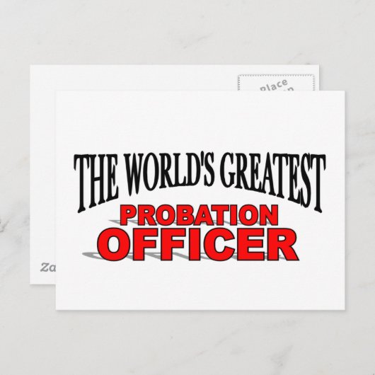 's Werelds grootste probation officier Briefkaart (Voorkant / Achterkant)