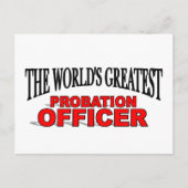 's Werelds grootste probation officier Briefkaart (Voorkant)