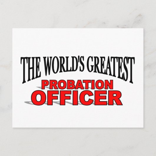's Werelds grootste probation officier Briefkaart (Voorkant)