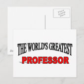 's Werelds grootste professor Briefkaart (Voorkant / Achterkant)