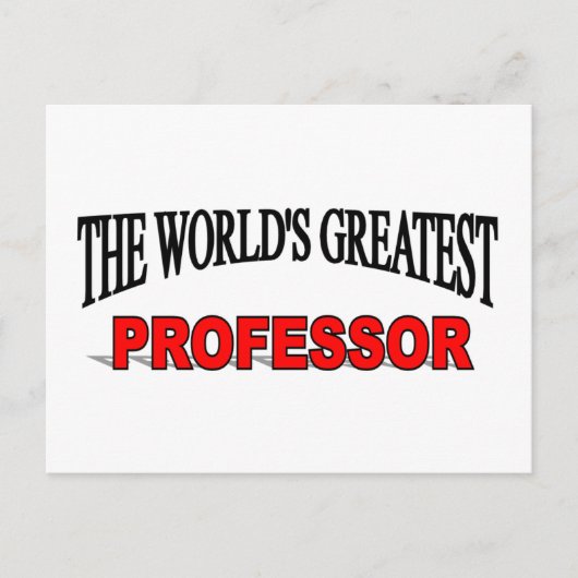 's Werelds grootste professor Briefkaart (Voorkant)