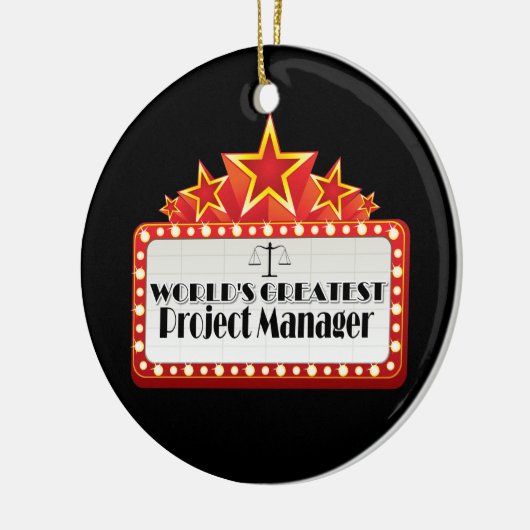 's Werelds grootste projectmanager Keramisch Ornament (Links)