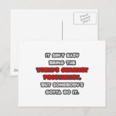 's Werelds grootste prothetische grap Briefkaart (Voorkant / Achterkant)