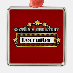 's Werelds grootste recruiter Metalen Ornament