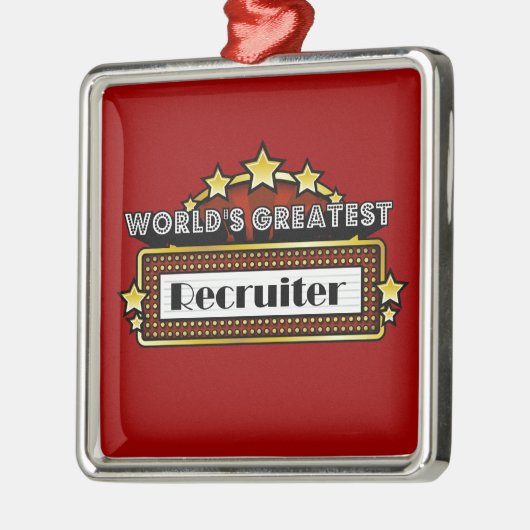 's Werelds grootste recruiter Metalen Ornament (Links)