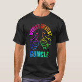 's Werelds grootste regenboogkleuren VERWIJDERD T-shirt (Voorkant)