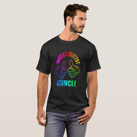 's Werelds grootste regenboogkleuren VERWIJDERD T-shirt (Voorkant volledig)