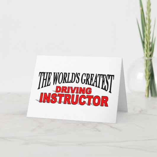 's Werelds grootste rijinstructeur Kaart (Voorkant)