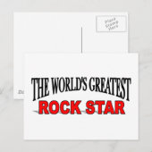 's Werelds grootste Rock Star Briefkaart (Voorkant / Achterkant)