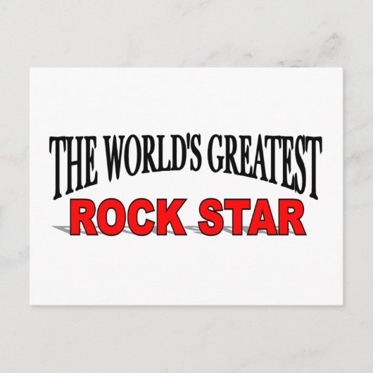 's Werelds grootste Rock Star Briefkaart (Voorkant)