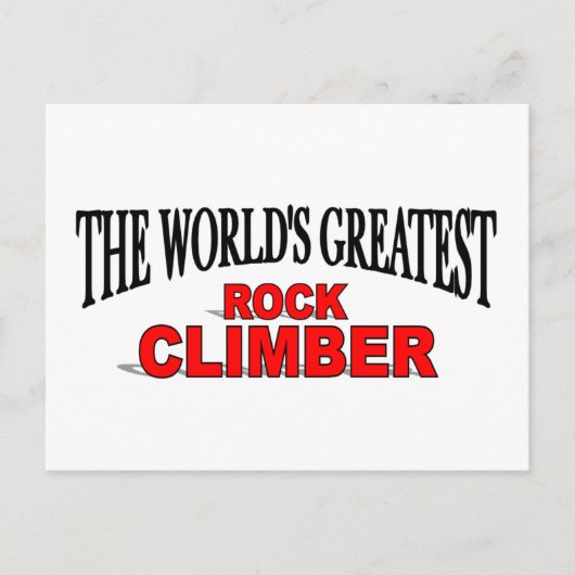 's Werelds grootste rockklimmer Briefkaart (Voorkant)