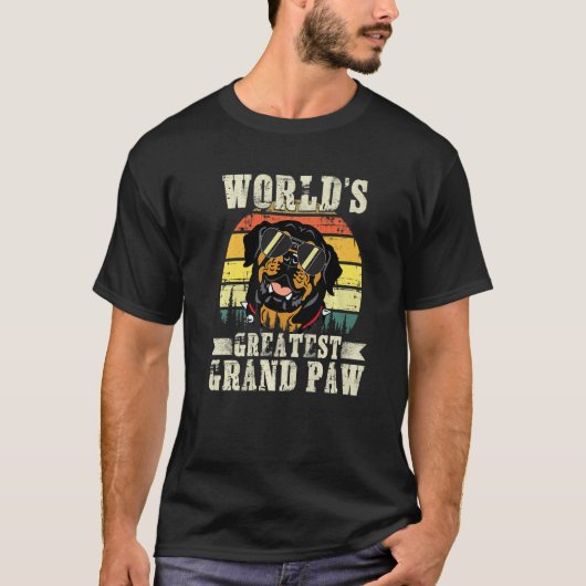 's Werelds grootste  rottweiler T-shirt (Voorkant)