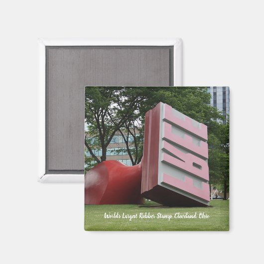 's Werelds grootste rubberen stempel koelkast magn Magneet (Voorkant / Achterkant)