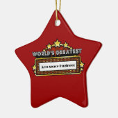's Werelds grootste ruimtevaartingenieur Keramisch Ornament (Links)