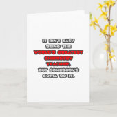 's Werelds grootste scheikundeleraar grap Kaart (Gele Bloem)