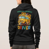 's Werelds grootste schoolbuschauffeur gepersonali Hoodie (Achterkant)