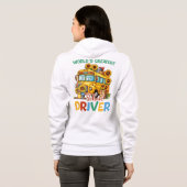 's Werelds grootste schoolbuschauffeur gepersonali Hoodie (Achterkant volledig)