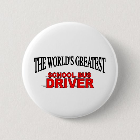 's Werelds grootste schoolbuschauffeur Ronde Button 5,7 Cm (Voorkant)