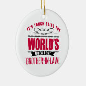 's Werelds grootste schoonbroer Keramisch Ornament (Rechts)