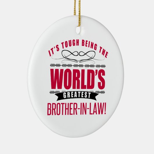 's Werelds grootste schoonbroer Keramisch Ornament (Rechts)