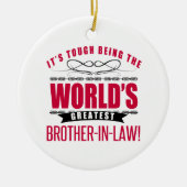 's Werelds grootste schoonbroer Keramisch Ornament (Voorkant)