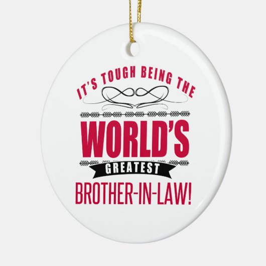 's Werelds grootste schoonbroer Keramisch Ornament (Links)