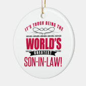 's Werelds grootste schoonzoon Keramisch Ornament (Links)