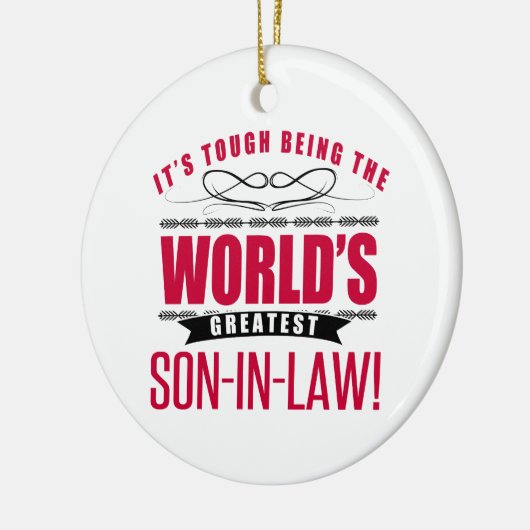 's Werelds grootste schoonzoon Keramisch Ornament (Links)