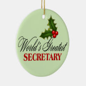 's Werelds grootste secretaris Keramisch Ornament (Rechts)