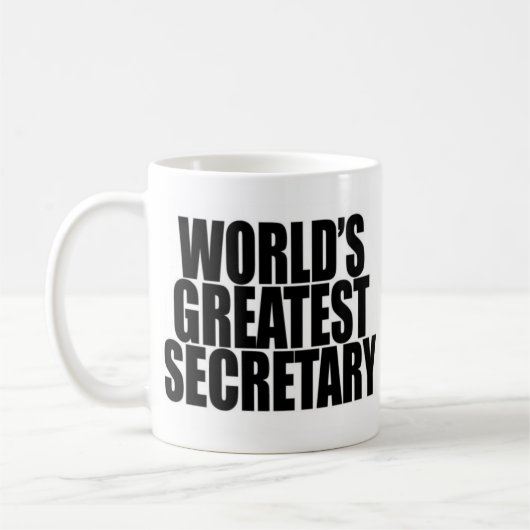 's Werelds grootste secretaris-Mok Koffiemok (Links)