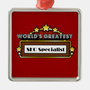 's Werelds grootste SEO-specialist Metalen Ornament