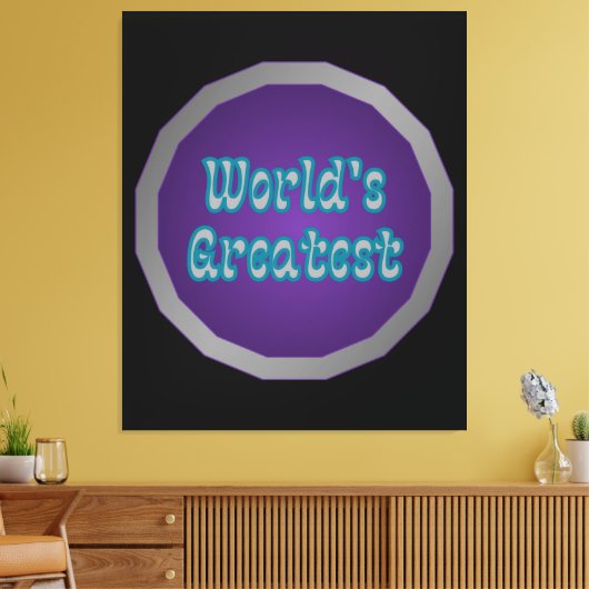 's Werelds grootste Sigil Wall Art Canvas Afdruk (Insitu (Woonkamer))