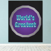 's Werelds grootste Sigil Wall Art Canvas Afdruk (Insitu (Houten vloer))