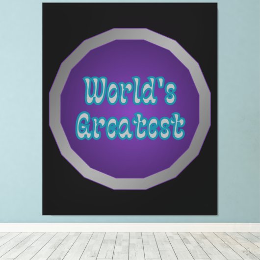 's Werelds grootste Sigil Wall Art Canvas Afdruk (Insitu (Houten vloer))