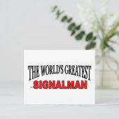 's Werelds grootste signalman Briefkaart (Staand voorkant)